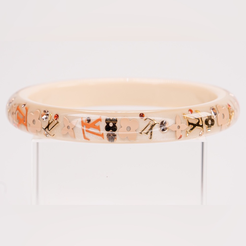 Louis Vuitton Cream Narrow Inclusion Bangle